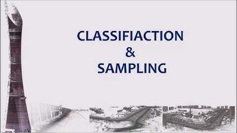 Trimble Real Works - Sampling and Classification