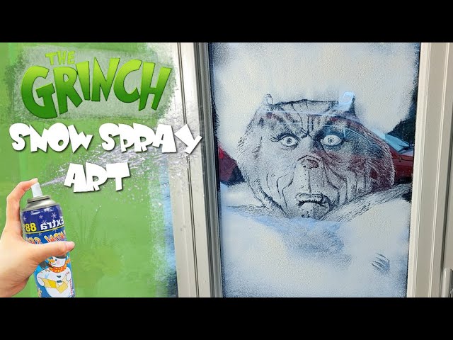 Snow Spray Christmas Windows ❄ Snow spray art 