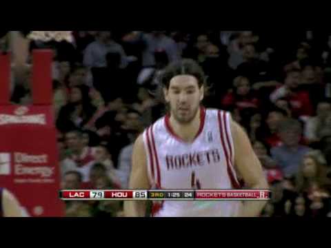 Clippers vs Rockets (NBA Highlights) 12/22/2009