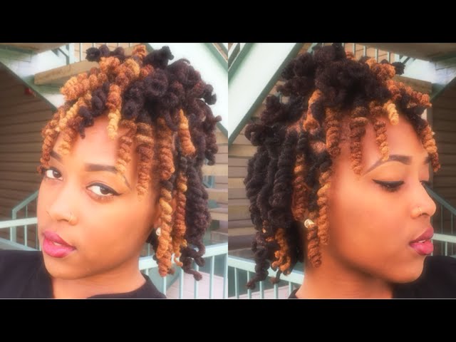 another) pipe cleaner curls tutorial except this time I curled each o, Short Loc Styles