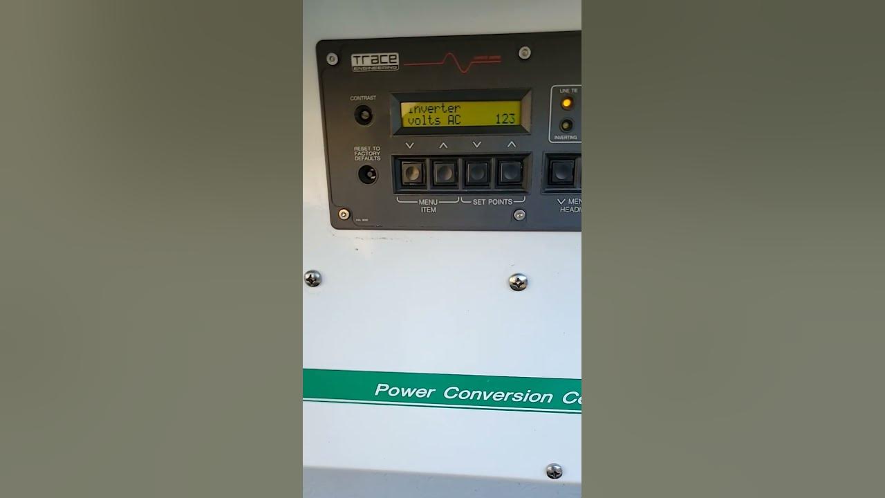 Trace Engineering SW 2512 GridTie Inverter Selling to the Grid YouTube