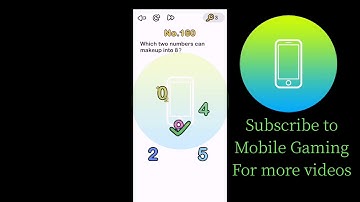 Brain Out Level 160 - Which two numbers can makeup into 8?