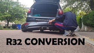 MK5 Golf GTI Exhaust Conversion *R32 STYLE* Part 2