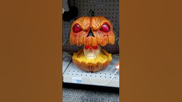 NEW Halloween 2023 Animated Skeleton Pumpkin by Spooky Village & CVS Pharmacy YouTube #Shorts Demo