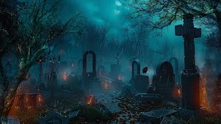 Haunted Cemetery on A Stormy Night  Thunder  -  and Mysterious Horror Music by Nature Sounds 362 views 1 day ago 8 hours