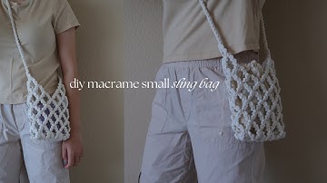 DIY Macrame Sling Bag | Bolsa de Macrame | Step by Step Tutorial