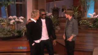 Justin Bieber And Usher Surprise Ellens Audience 17nov09