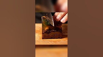 Satisfying Slices of Glass & Gel Cubes | ASMR Visual Perfection (VEO 3)  #loopixel #shorts