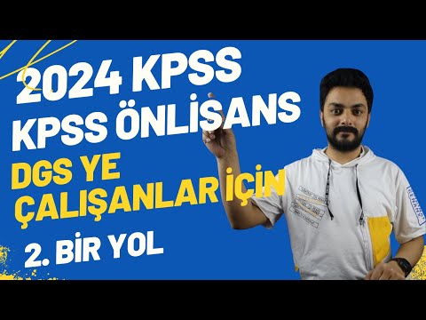 2024 TE KPSS ÖNLİSANS VAR BU SINAVA GİRİN