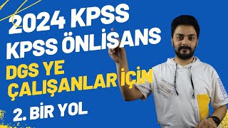 2024 TE KPSS ÖNLİSANS VAR BU SINAVA GİRİN