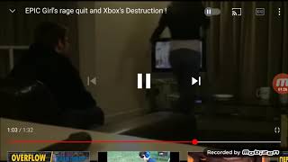 psycho girl destroys xbox