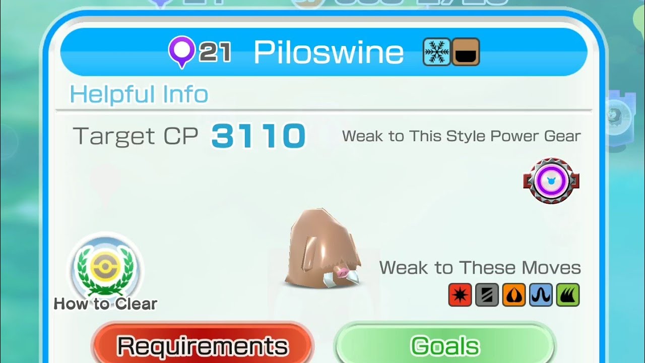 [Pokemon Rumble Rush] Episode 399 - Super Boss #21: Piloswine (Rowlet ...