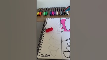 Drawing Patrick in 4 different styles pt.2 | Dripzz Art #art #trending #shorts