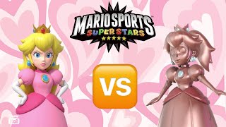 Mario Sports Superstars - Peach vs Pink Gold Peach (Tennis)