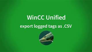 Wincc Unified V16 Export Logged Tags As A Daily .Csv Report Last 24 Hours