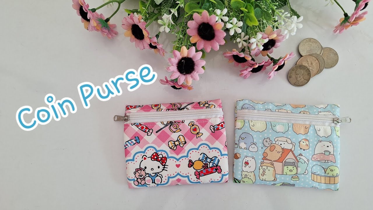 DIY Coin Purse. Mini wallet. Very Easy Coin Purse. Coin Bag. Sewing