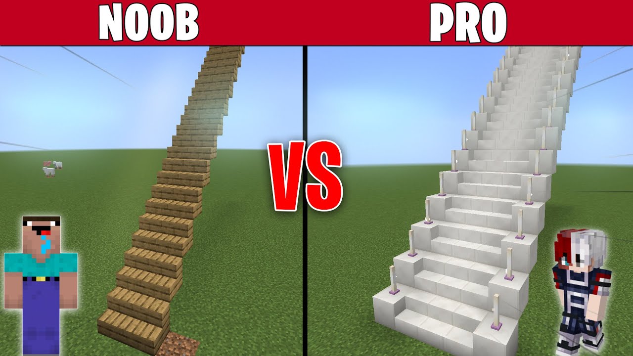 Minecraft NOOB vs PRO_ LONGEST STAIRCASE BUILD CHALLENGE - video Dailymotion