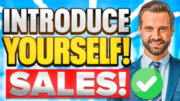 HOW TO INTRODUCE YOURSELF in a SALES INTERVIEW! (Sales Job Interview Questions & Answers!)