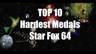 TOP 10 Hardest Medals - Star Fox 64 | Medals Tips & Strategies for Star Fox on Nintendo 64