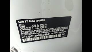 FRONT AND REAR, SIDE WBSGV0C0XNCJ03940