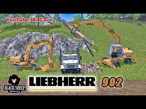Farming Simulator 2017 Excavators Liebherr 902 for farming, forestry and mining