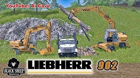 Farming Simulator 2017 Excavators Liebherr 902 for farming, forestry and mining