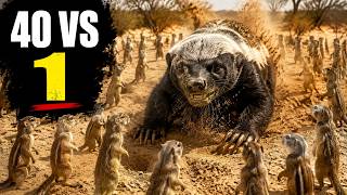 How 40 Ground Squirrels Trapped a Furious Honey Badger