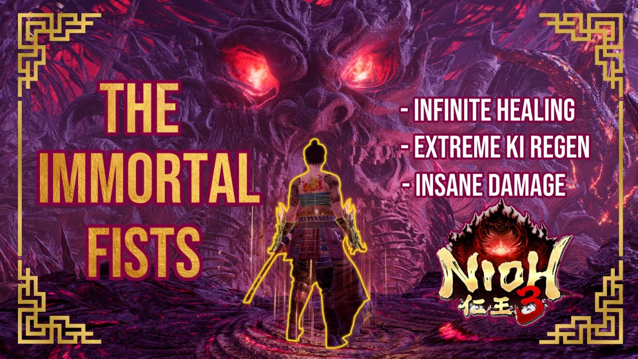 This Nioh 3 IMMORTAL Fists Build makes you UNSTOPPABLE (Cestus) #gaming #gamingvideos #nioh