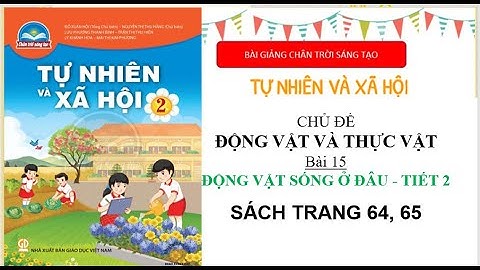 Tự nhiên và xã hội lớp 2 | bài 15 động vật sống ở đâu tiết 2 | bài giảng chân trời sáng tạo