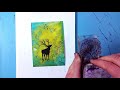 Make a Reindeer stamp with the Lavinia Stamps Brusho Kit