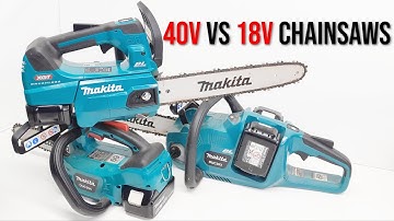Makita 40V kettingzaag review | Is hij beter dan de 18V modellen? Vergelijking 18V vs 40V: VOLLED...