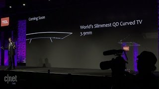 TCL shows its future with 3.9mm ultra-slim curved LED TV