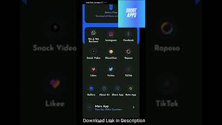 Download Videos Status SnackVideo,ShareChat, Roposo,Likee,Tiktok,Twitter Status free app|Short Apps| screenshot 3