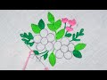 Hand Embroidery / Cute Flower Hand Embroidery Tutorial \ Unique Flower Embroidery Design Needle Work