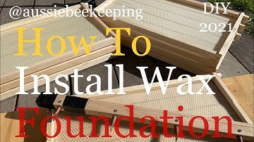 Aussie Bee Keeping - How to Install Wax Foundation
