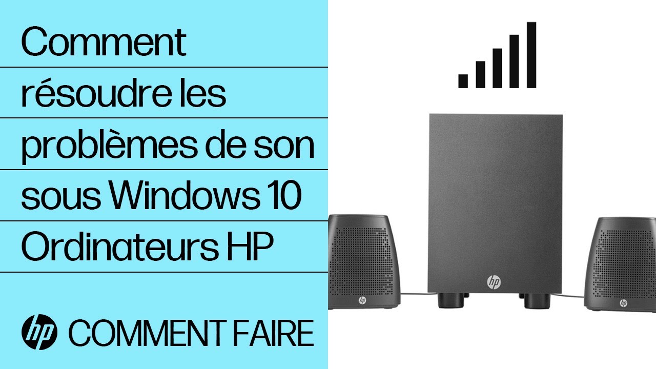 Plus de son sous windows 10