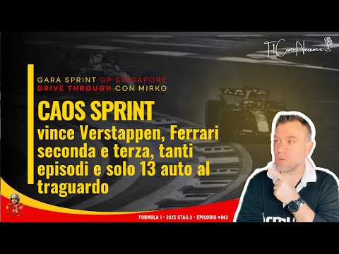 Video Singapore Sprint Race caos, vince Verstappen con Ferrari seconda e terza