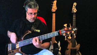 Video thumbnail of "Home by Michael Bublè personal bassline by Rino Conteduca with bass Ken Smith BSR5 black tiger"