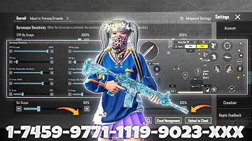 NEW UPDATE 4.1🔥BEST SENSITIVITY CODE + CONTROL SETTINGS BGMI/PUBG MOBILE