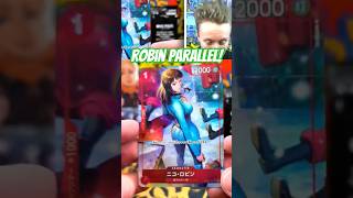 Nico Robin Parallel One Piece Card! 😲#onepiecetcg #onepiececardgame #optcg #onepiece #fypシ #shorts
