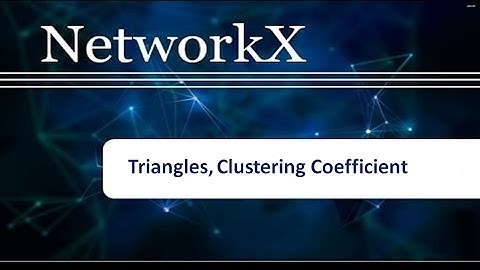 How to compute Triangles, Clustering coefficient and average clustering coefficient in Net