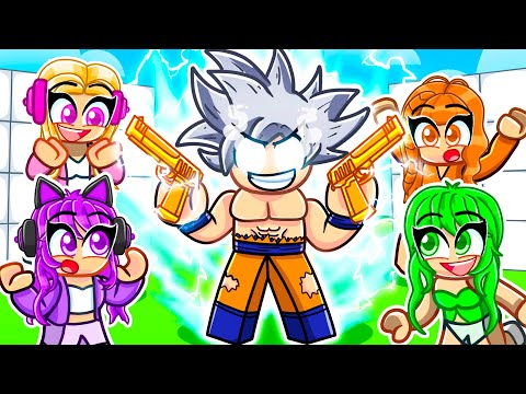 Becoming ULTRA INSTINCT GOKU In Roblox Rivals With MY CRAZY FAN GIRLS…