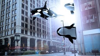 Photoshop Manipulation Tutorial | Whales on City Street