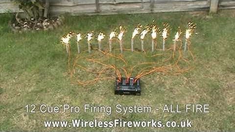 Wireless Fireworks 12 Cue Pro Firing System