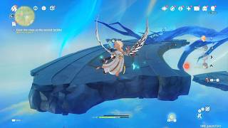 Genshin Impact Clear the vines - Flee from the spinning turbine