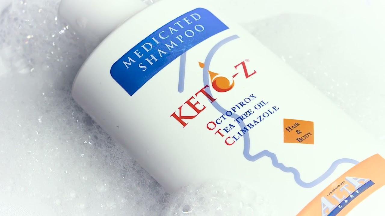 Keto-Z Shampoo antibacterial cleanser for hair and body infections
