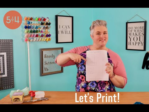 Sewing School: How to Print a PDF Pattern - YouTube