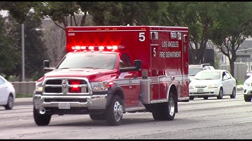 LAFD Rescue 5 Transporting