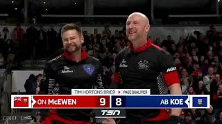 2023 Tim Horton's Brier Top Ten Shots