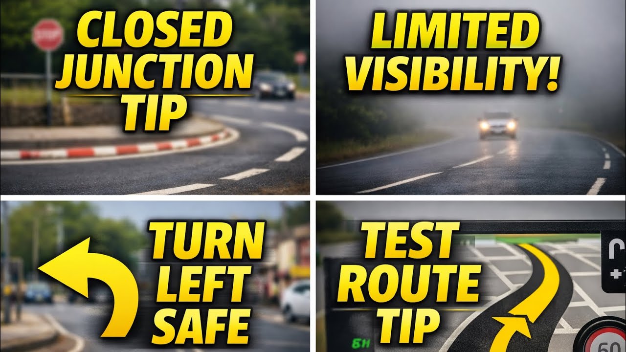 Emerging at a Closed Junction Turning Left | Driving Lesson for Learner ...